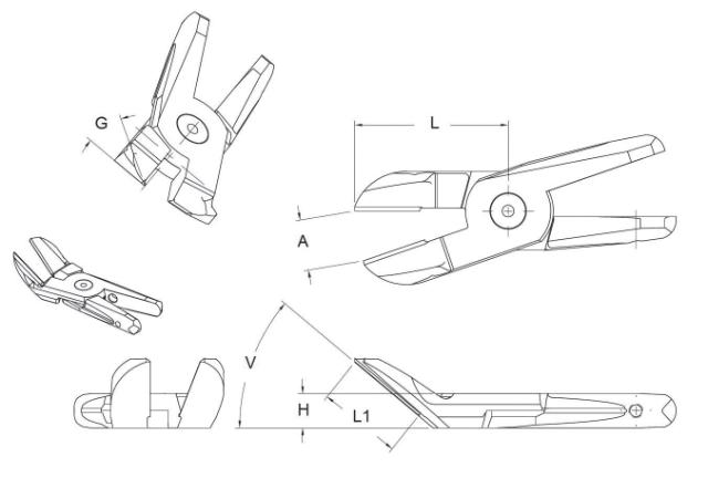 GPT Series - Long Blade Deep Angle 40/30 Degree